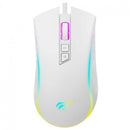 Mouse Gamer Havit MS1034, RGB, 4800DPI, USB, 7 Botões, Branco