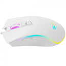Mouse Gamer Havit MS1034, RGB, 4800DPI, USB, 7 Botões, Branco